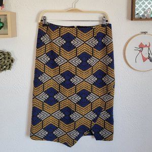 Maeve – Textured Asymmetrical Pencil Skirt